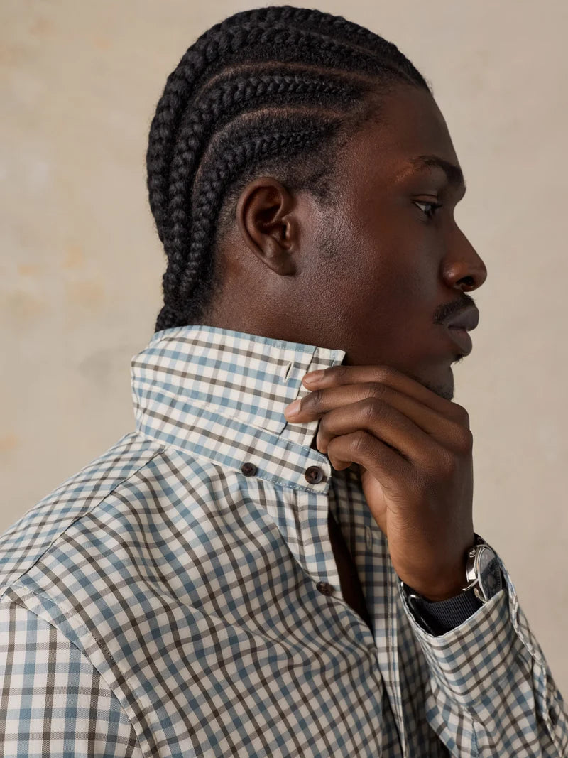 Faherty - Soft Twill Movement Shirt - Burr Oak Gingham