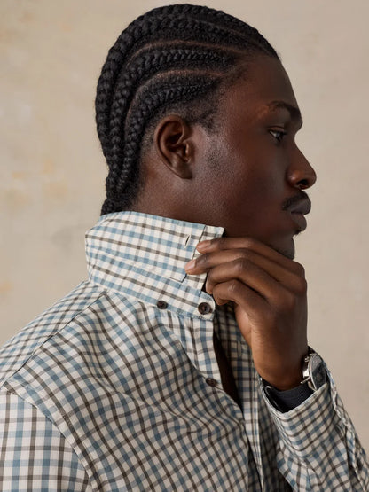 Faherty - Soft Twill Movement Shirt - Burr Oak Gingham