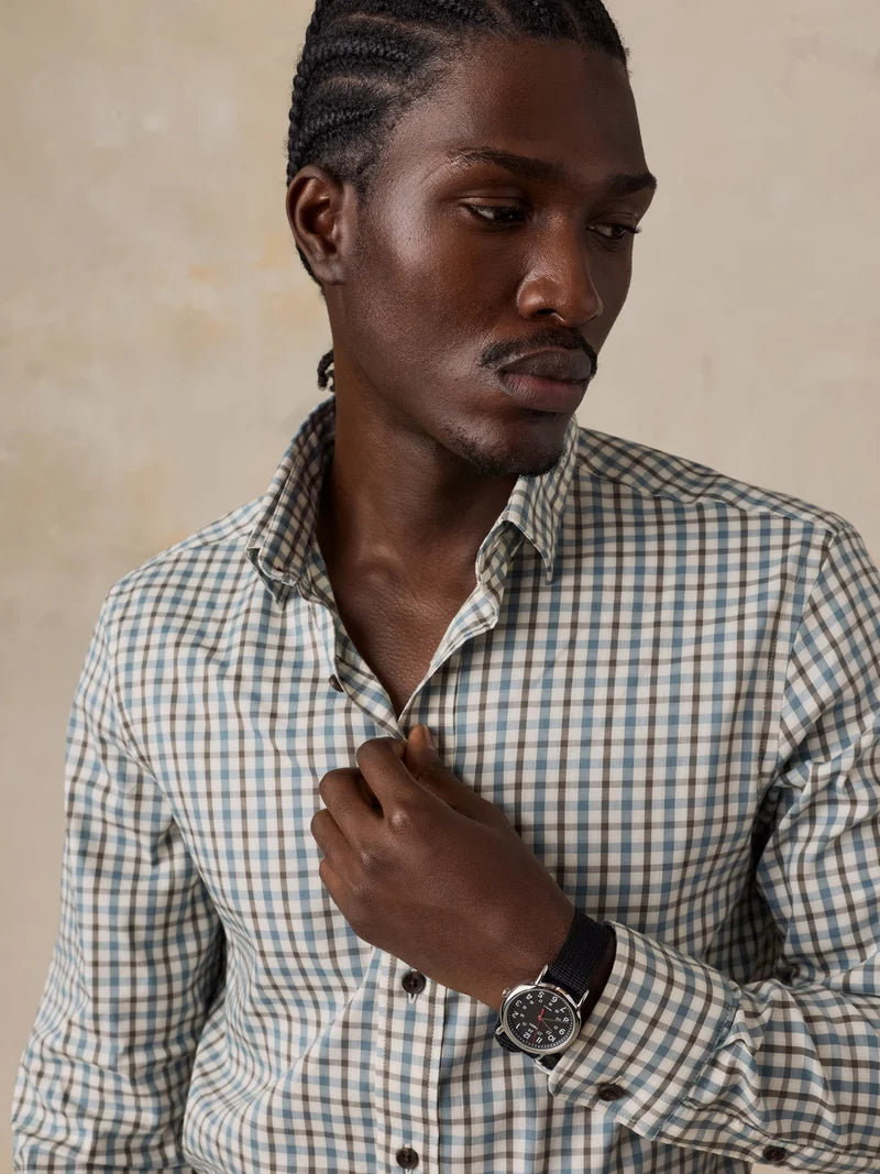 Faherty - Soft Twill Movement Shirt - Burr Oak Gingham
