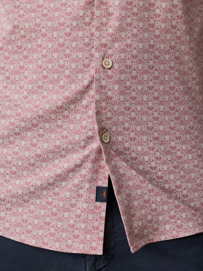Faherty - Ss Movement Monterey Shirt - Rose Palm Mosaic