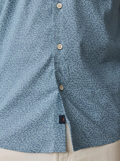 Faherty - Ss Movement Monterey Shirt - Real Grove Foliage