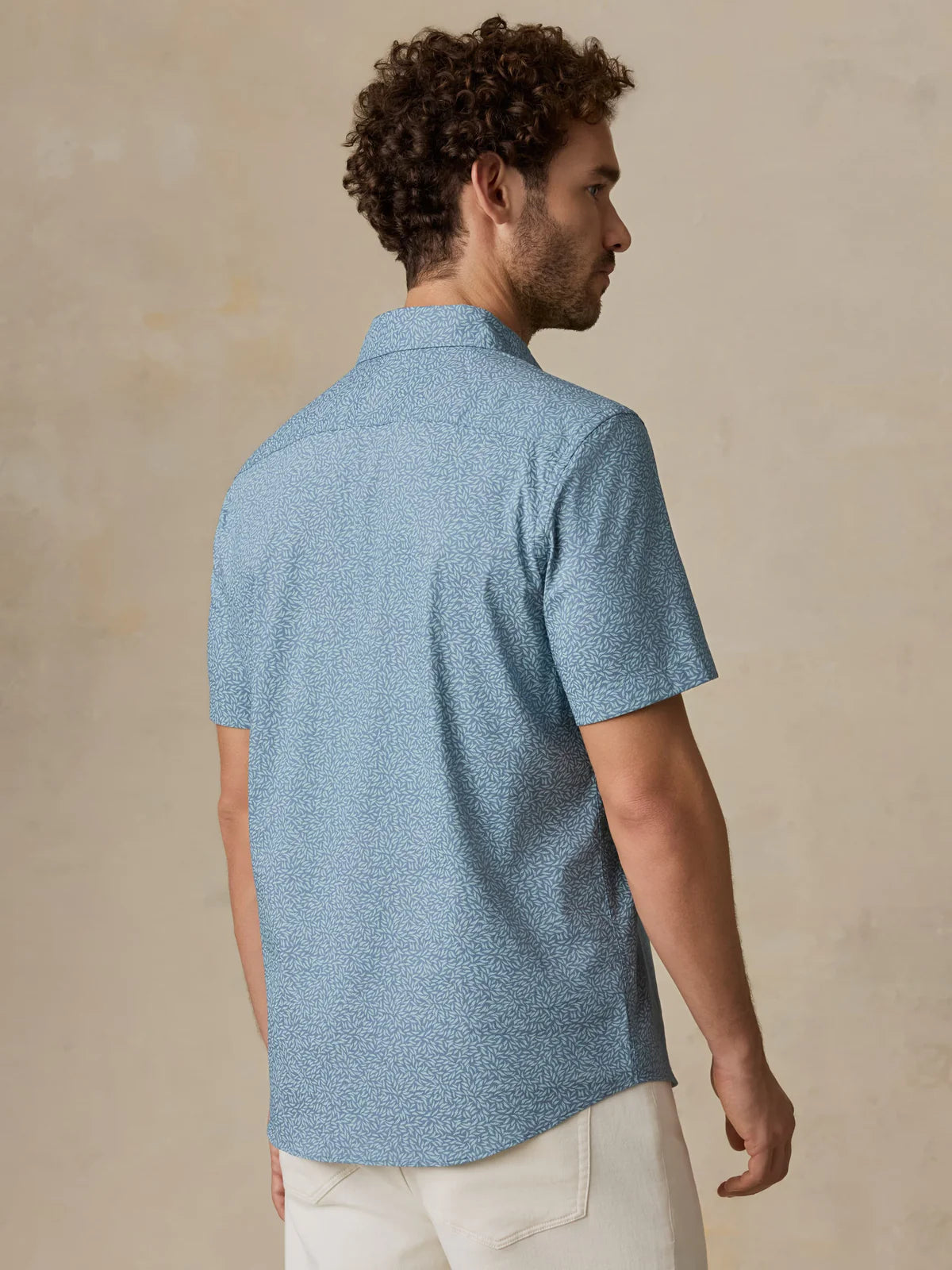 Faherty - Ss Movement Monterey Shirt - Real Grove Foliage