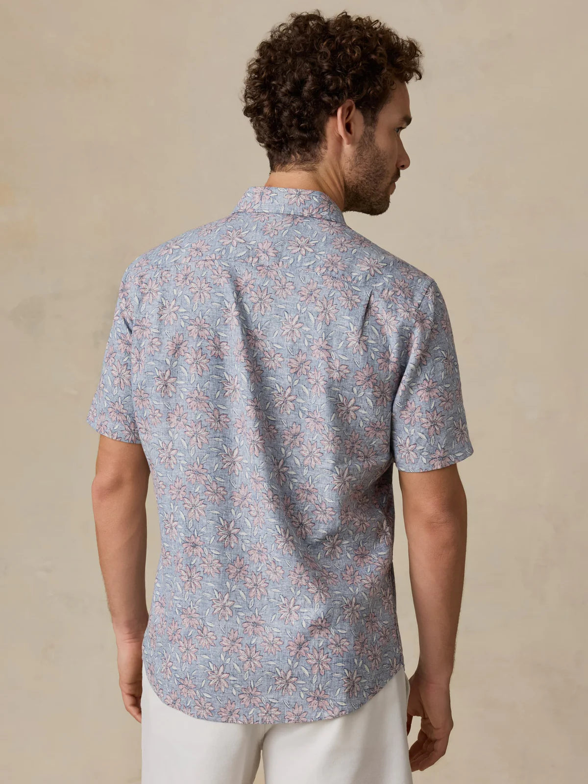 Faherty - Ss Breeze Shirt - Antique Berry Floral
