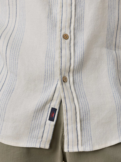Faherty - Ss Breeze Shirt - River Shore Stripe