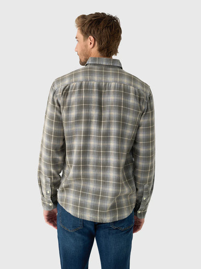 Faherty - The Tried and True Chambray Workshirt - Iron Water Plaid