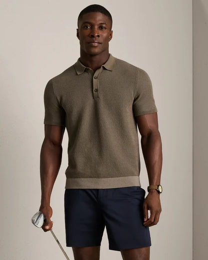 Rhone - Mercer Knit Polo - Smokey Olive