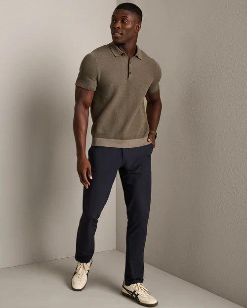 Rhone - Mercer Knit Polo - Smokey Olive