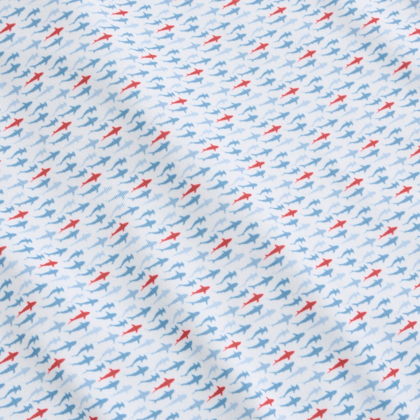 Genteal - Printed Performance Polo - Open Water Fin Frenzy