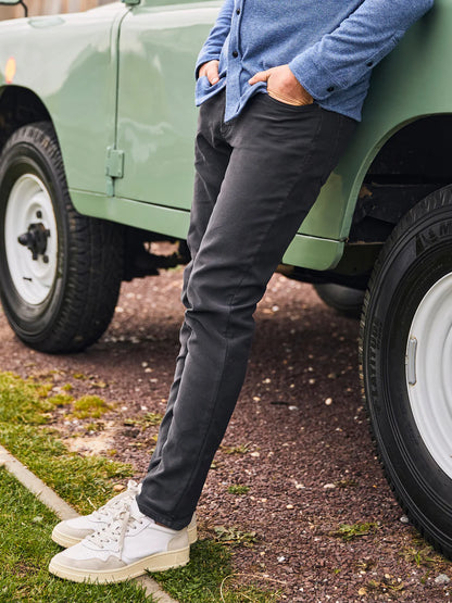 Faherty - Stretch Terry 5-Pocket Pant - Onyx Black