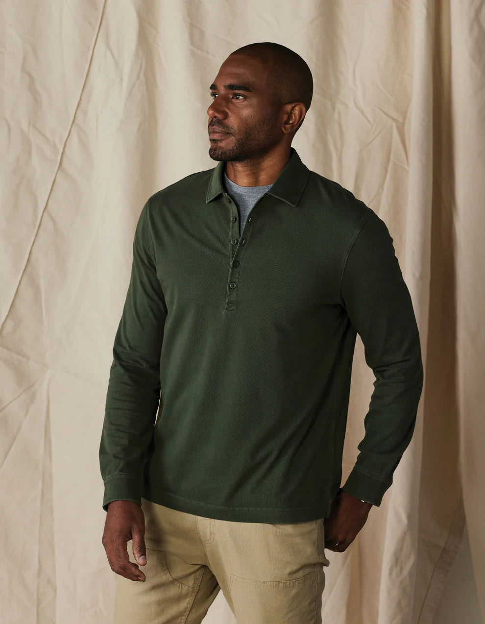 The Normal Brand - Lennox Jersey Polo - Alpine