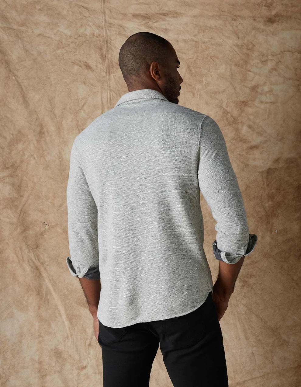 The Normal Brand - Textured Knit Shirt - Graphite