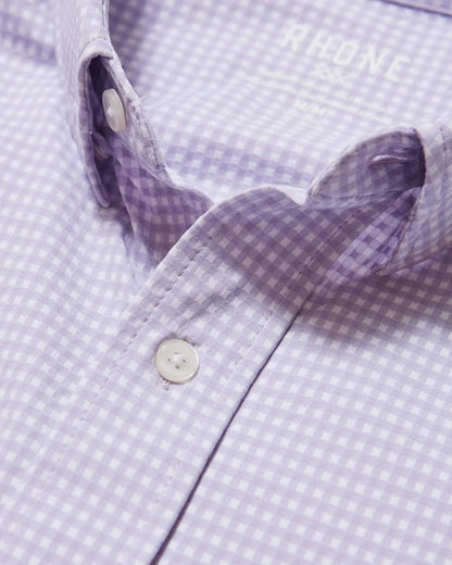 Rhone - Commuter Shirt - Slim - Lavender Check