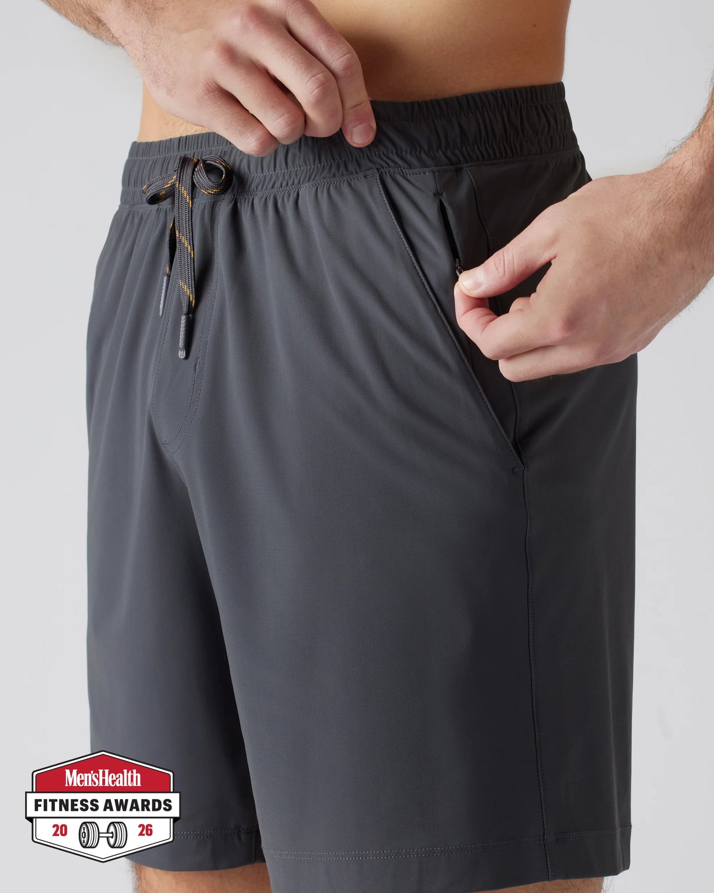 Rhone - 7" Pursuit Short Unlined - Asphalt