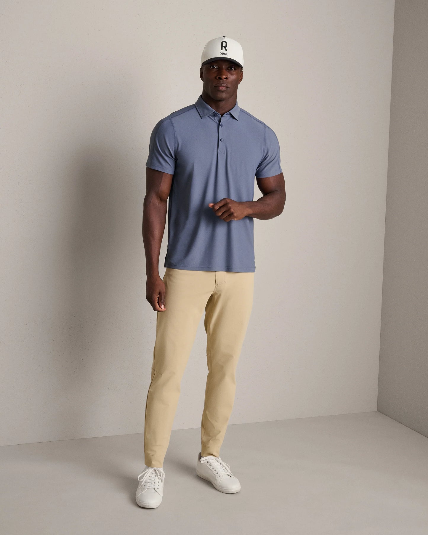 Rhone - Regatta Pique Polo - Shale Blue