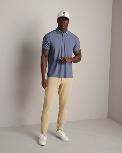 Rhone - Regatta Pique Polo - Shale Blue