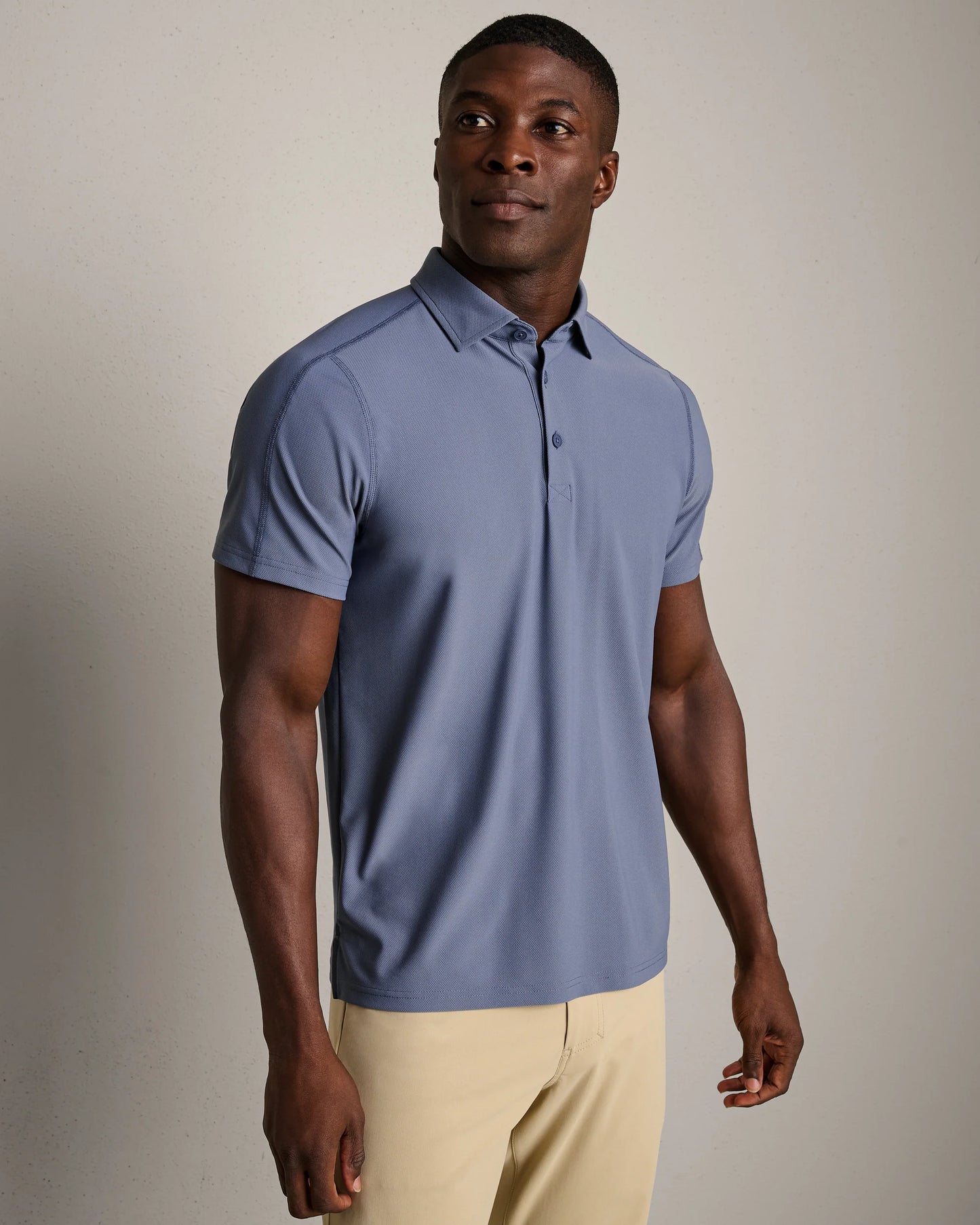 Rhone - Regatta Pique Polo - Shale Blue