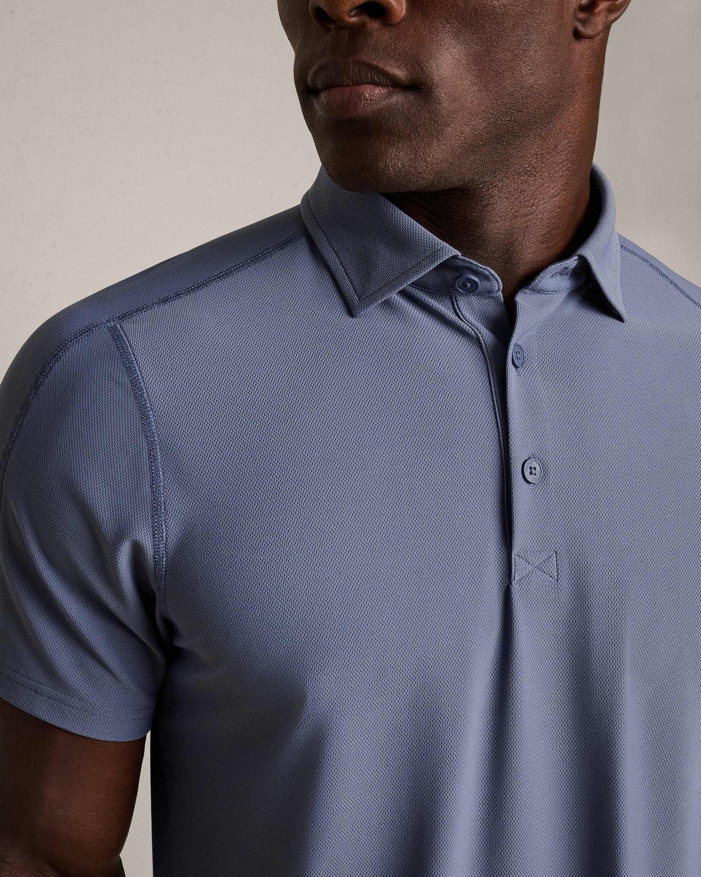 Rhone - Regatta Pique Polo - Shale Blue