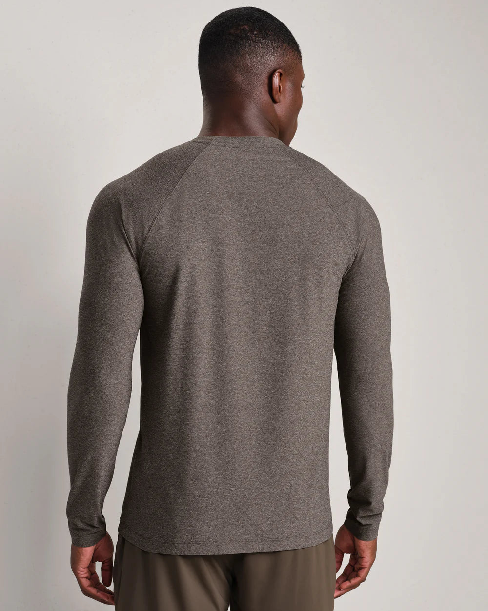 Rhone -  Reign Long Sleeve - Cafe Noir Heather