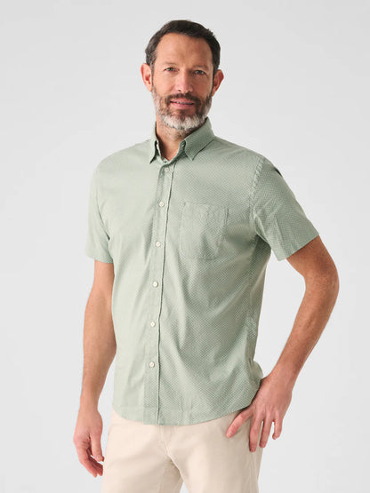 Faherty - Short Sleeve Movement Shirt - Sage Meridian