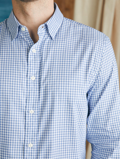 Faherty - The Movement Shirt - Light Blue Gingham