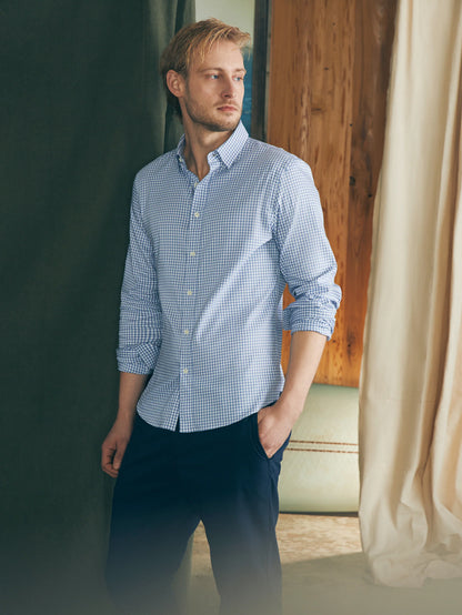 Faherty - The Movement Shirt - Light Blue Gingham