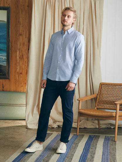 Faherty - The Movement Shirt - Light Blue Gingham