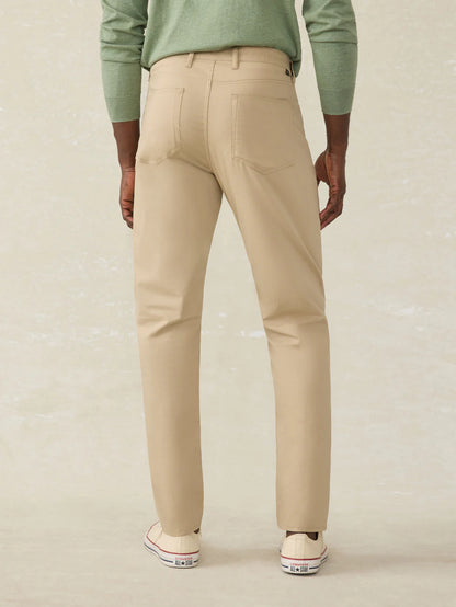 Faherty - Movement 5 Pocket Pant - Island West Khaki