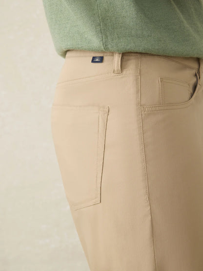 Faherty - Movement 5 Pocket Pant - Island West Khaki