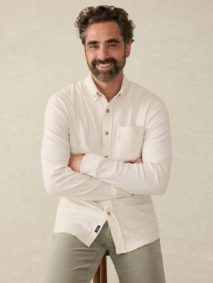 Faherty -  Legend Sweater Shirt - Off White