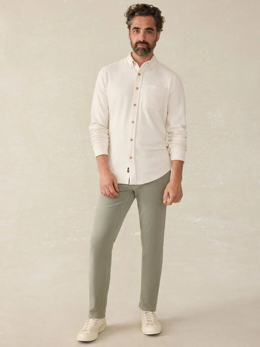 Faherty -  Legend Sweater Shirt - Off White