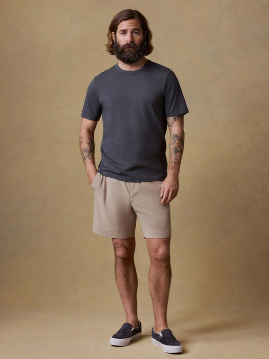 Faherty - All Day Short 7" - Khaki