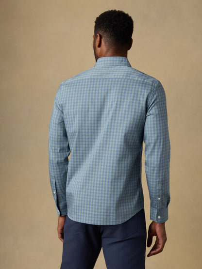 Faherty - The Movement Shirt - Sage Marine Gingham