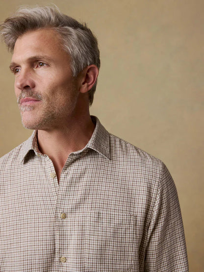 Faherty - Palmetto Shirt - Stone Palm Check