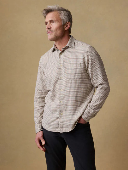 Faherty - Palmetto Shirt - Stone Palm Check