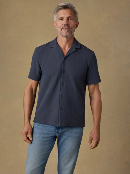 Faherty - Oasis Camp Shirt - Granite Navy
