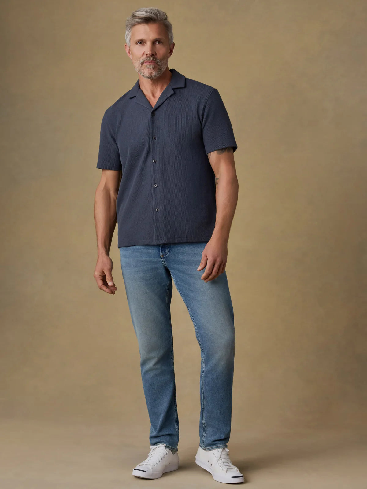 Faherty - Oasis Camp Shirt - Granite Navy