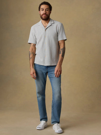 Faherty - Oasis Camp Shirt - Shore Navy Stripe