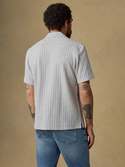 Faherty - Oasis Camp Shirt - Shore Navy Stripe
