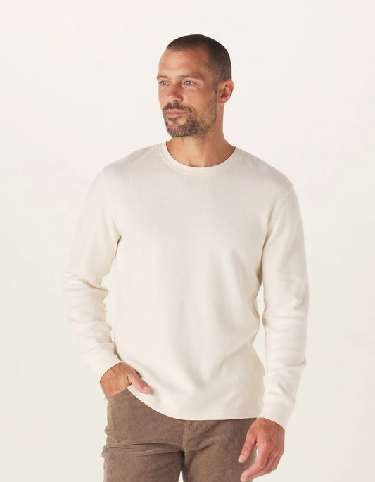 The Normal Brand - Vintage Thermal Crew - Ivory