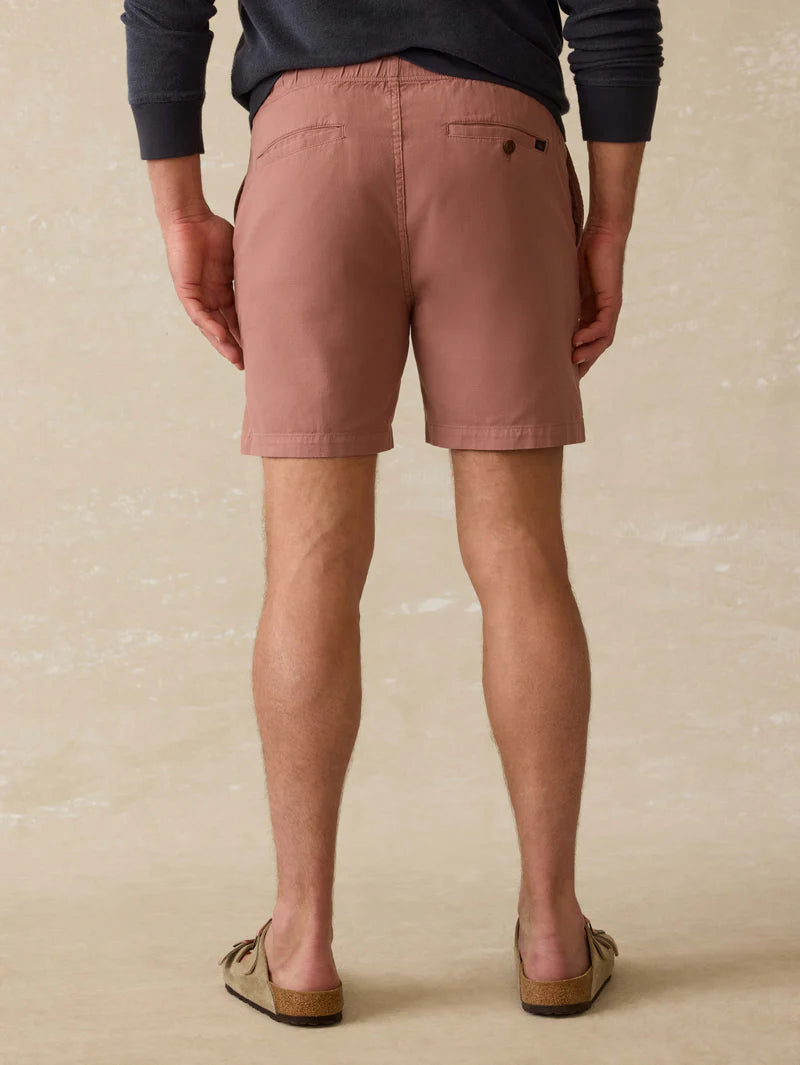 Faherty - Essential Drawstring Short - Cedar Rose
