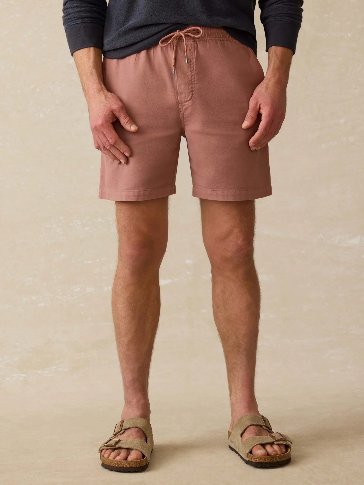 Faherty - Essential Drawstring Short - Cedar Rose