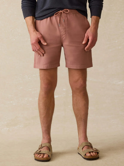 Faherty - Essential Drawstring Short - Cedar Rose