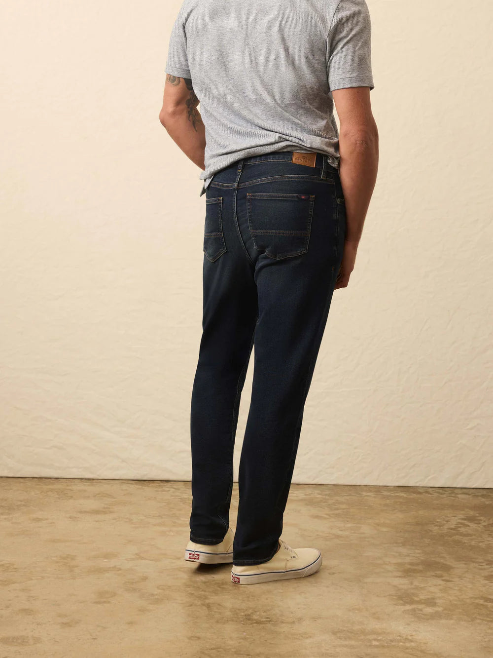 Faherty - Stretch Terry Indigo 5-Pocket Pant - Belmar Coast Wash