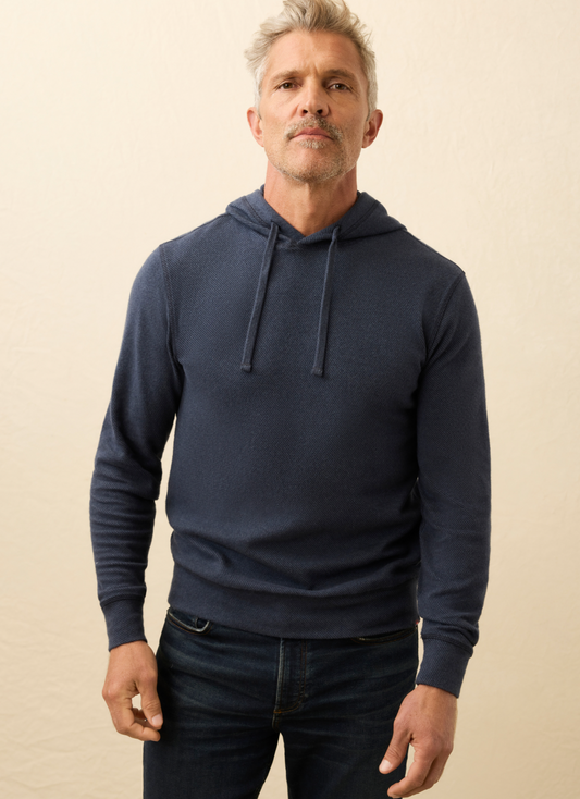Faherty - Legend Sweater Hoodie - Brighton Navy Twill