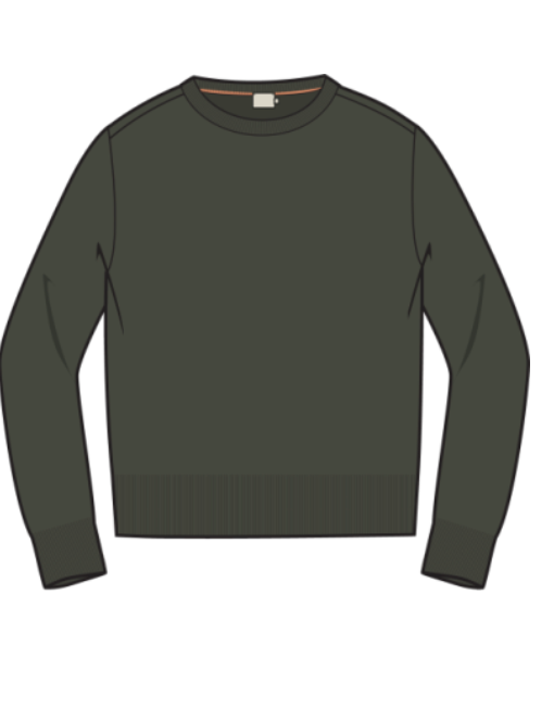 Faherty - Jackson Crew Sweater - Forest Grove Heather