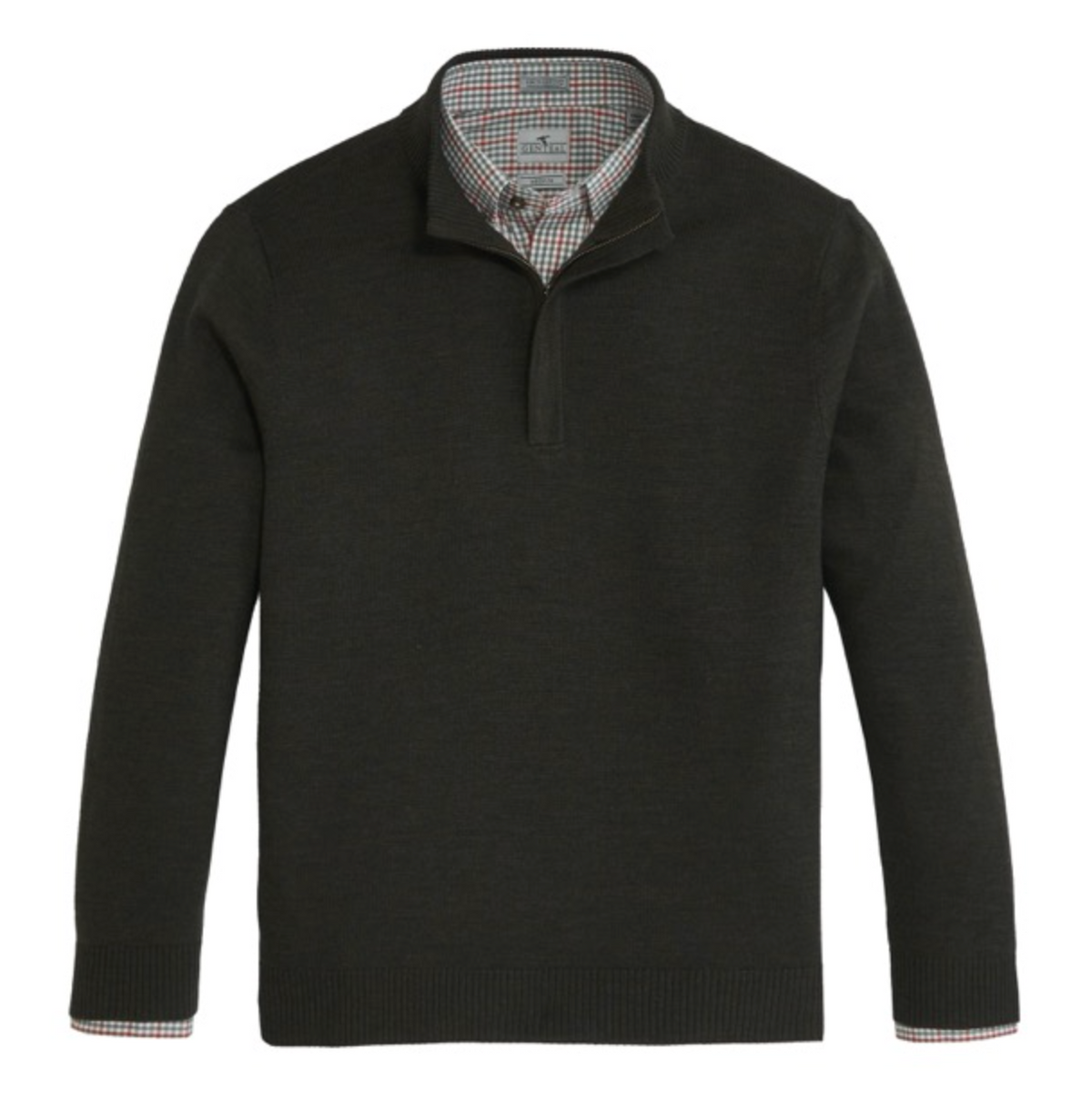 Genteal - Regent Quarter-Zip Sweater - Rifle Green