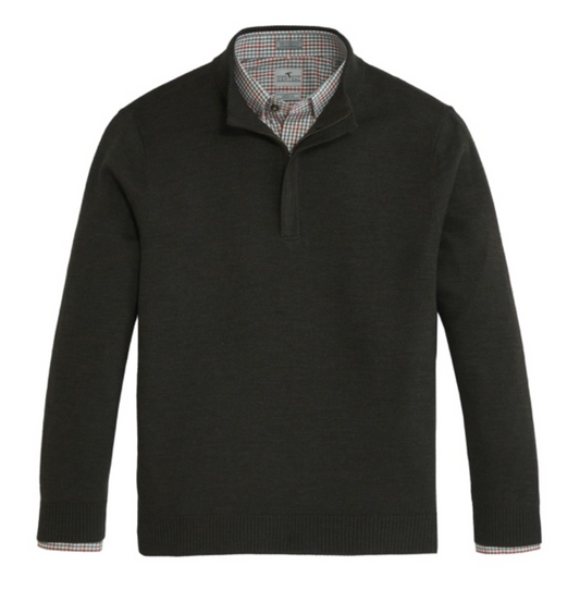Genteal - Regent Quarter-Zip Sweater - Rifle Green