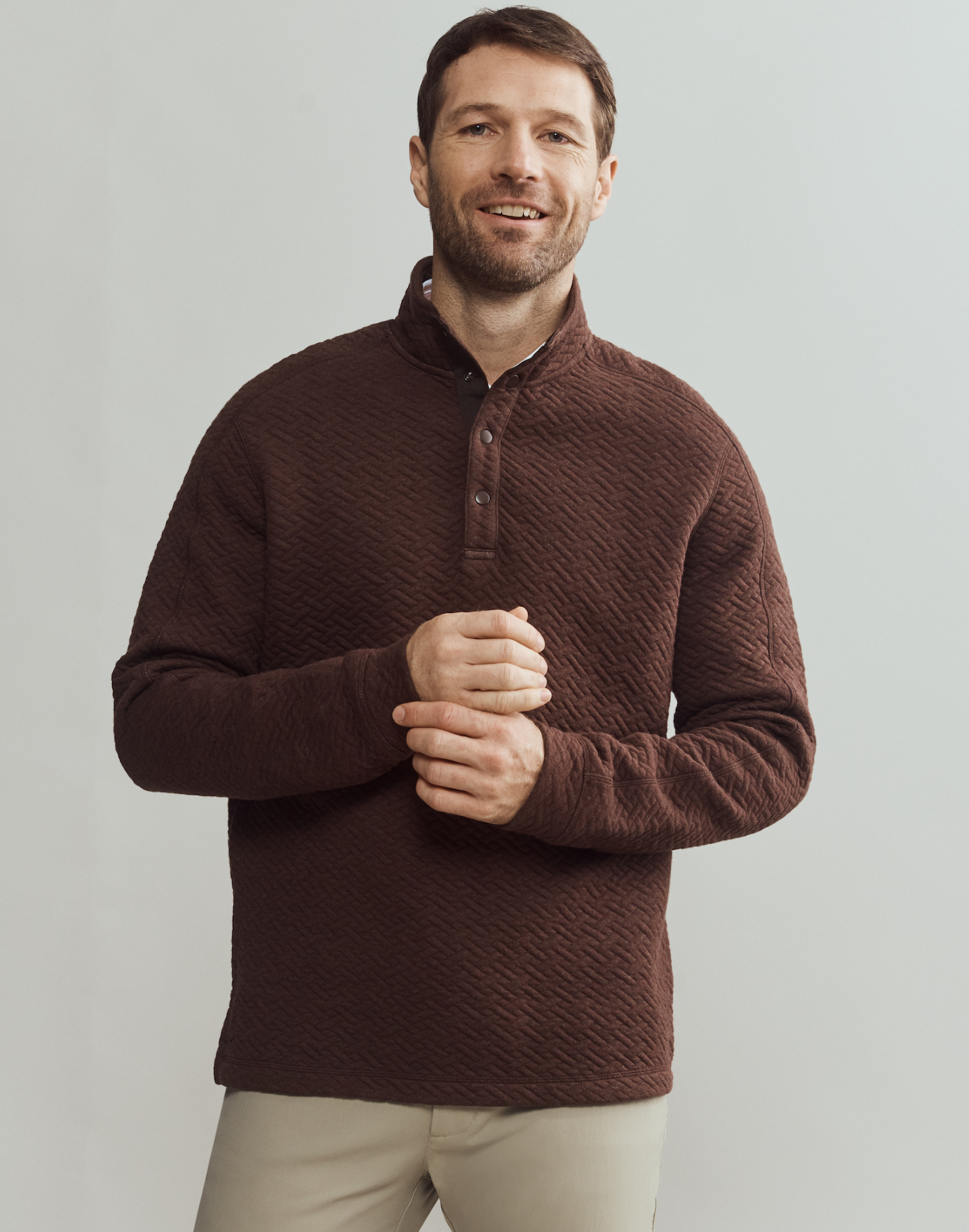 Rhone - Weekender Pullover - Ristretto Brown Heather