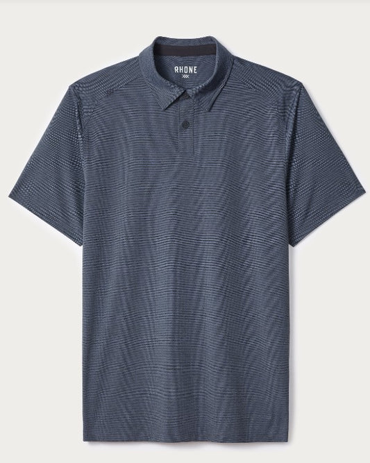 Rhone - Commuter Polo - Slim Fit - Dark Gray Honeycomb