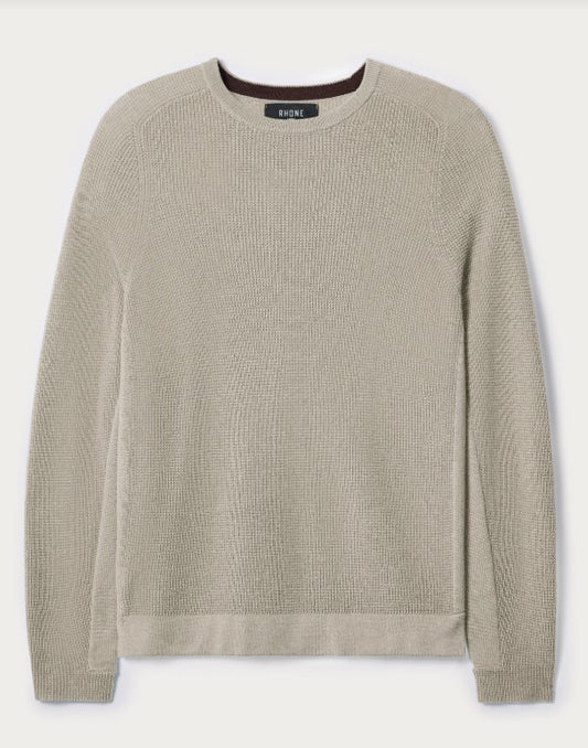 Rhone - Walden Waffle Knit Sweater - Stone Merle